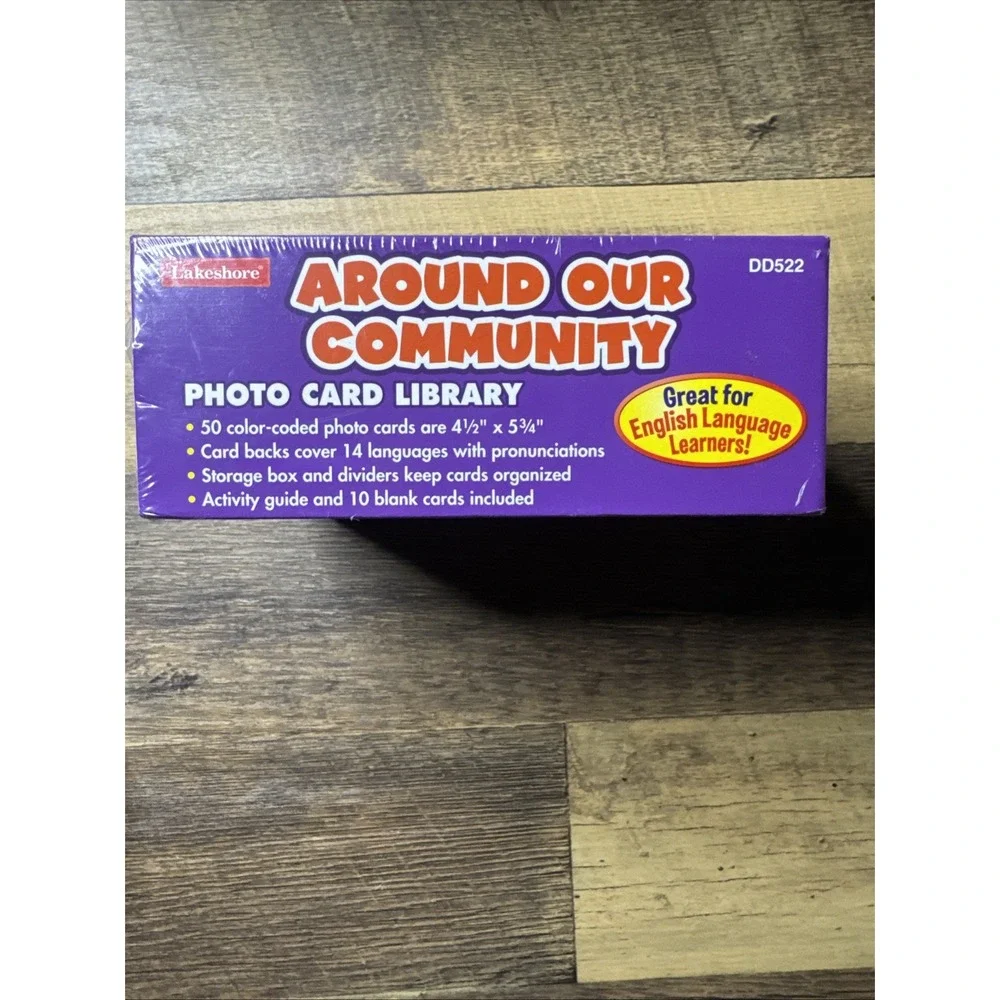Lakeshore Around Our Community Photo Card Library Preschool Vocabulary Cards